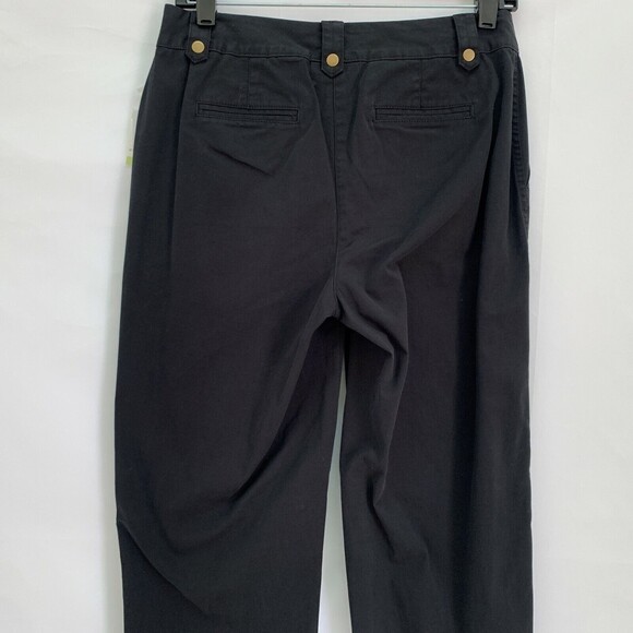 Charter Club Pants Size 4 Black Cotton Spandex Cropped Length Katherine Fit NWT - Picture 5 of 7